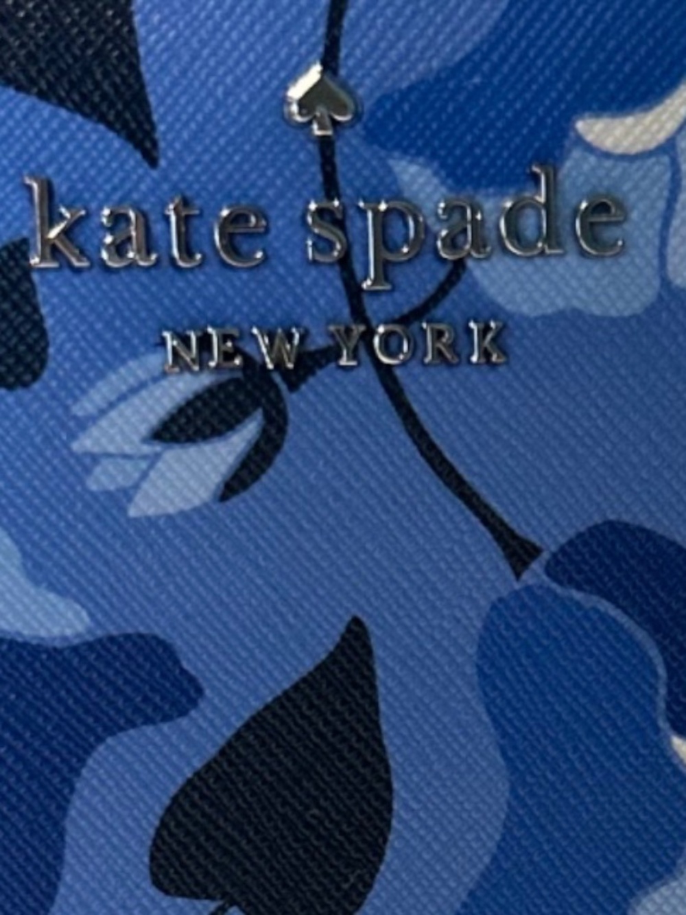 Kate Spade Staci Nouveau Bloom Large Continental Zip Around Wallet - Blue Floral
